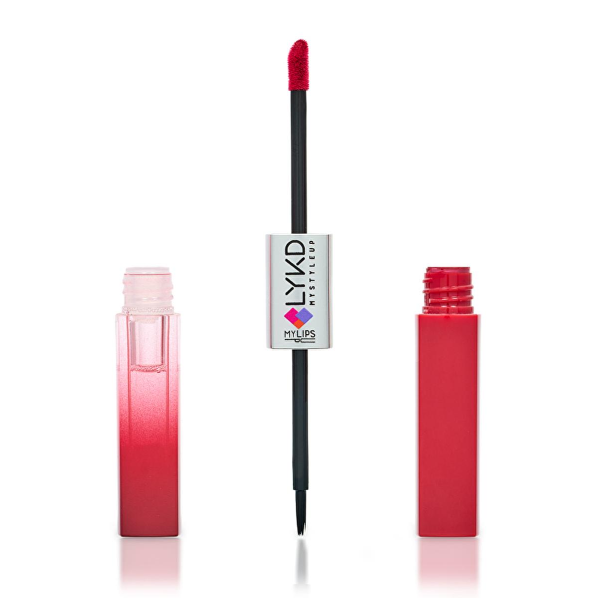 LYKD Double Sided Lipstick & Gloss: Long Lasting, Highly Pigmented Raspberry Lip Color & Non-Sticky Shine LYKD Raspberry Lipstick & Gloss: Long Lasting Color & Shine double sided lipstick, lip gloss, long lasting lipstick, highly pigmented lipstick, non-sticky lip gloss, raspberry lipstick, glossy lipstick, lip makeup, lipstick, gloss, lip color, long-wear lipstick, vibrant lipstick, non-sticky gloss, raspberry lip color, makeup, cosmetics, beauty, lip product, double-ended lipstick, two-in-one lipstick, gi