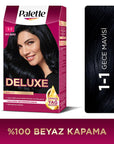 Palette Deluxe Gece Mavisi Hair Dye - Long-Lasting Vibrant Night Blue Hair Color with Nourishing Properties - view 3