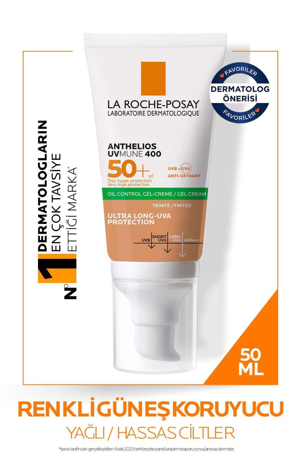 La Roche-Posay Tinted Sunscreen Gel-Cream SPF 50+ - Oil Control, Matte Finish for Sensitive Skin - image 10