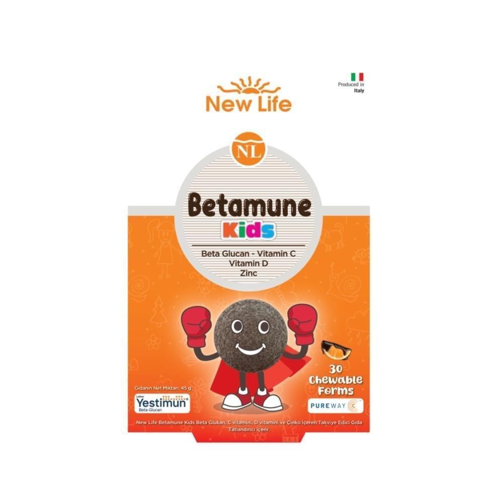 New Life Betamune Kids Chewable Immune System Supplement for Children - Boosts Immunity with Beta Glukan, Vitamin C & Zinc - image 3