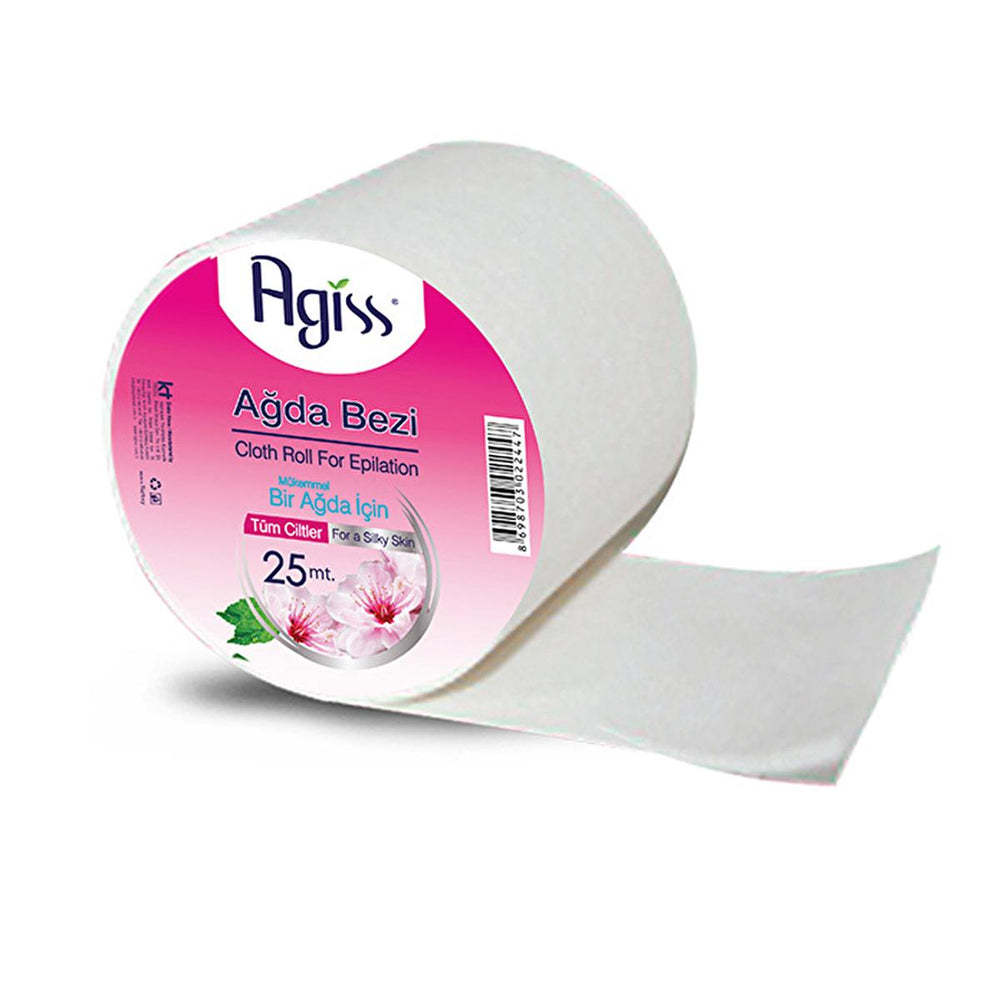 Agiss 25m Cotton Waxing Strip Roll for Effective Hair Removal - Gentle, Convenient, At-Home Waxing Solution - view 2