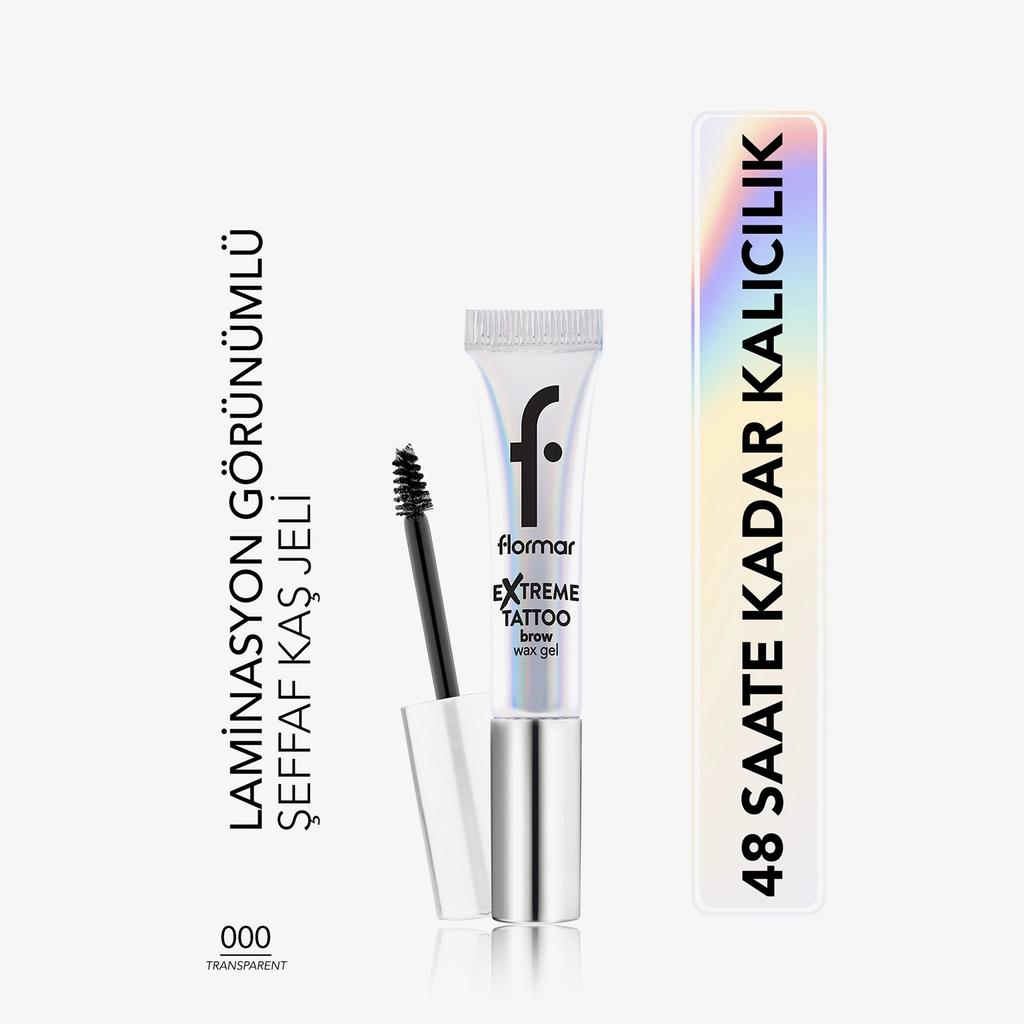 Flormar Extreme Tattoo Long-Wear Clear Gel Brow Wax 4.5ml