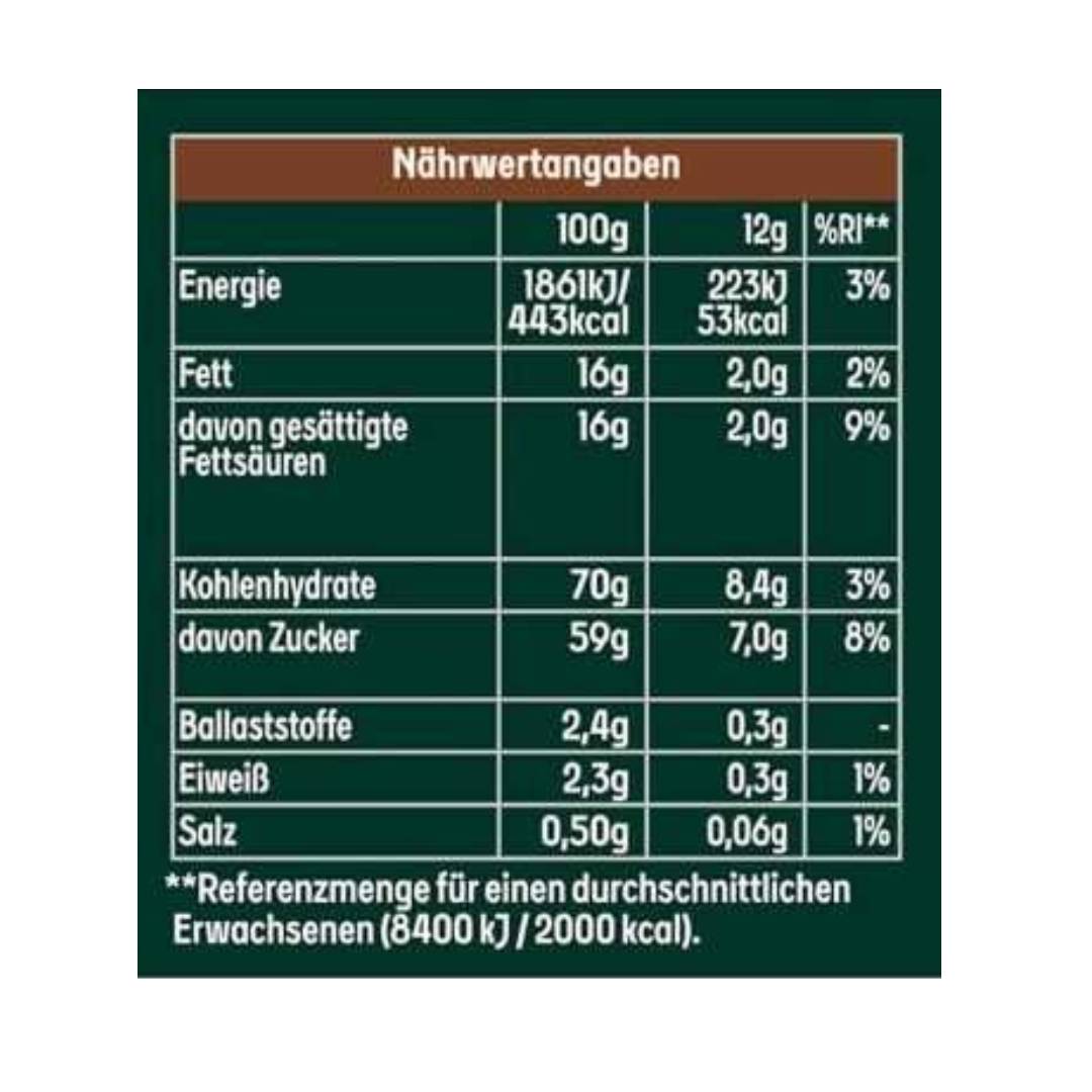 Jacobs 3 in 1 Classic nutritional information