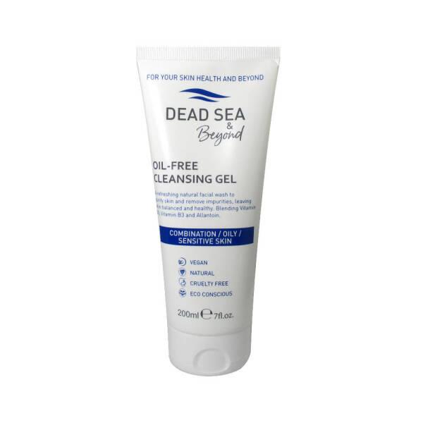 Dead Sea & Beyond Cleansing Gel for Oily Skin - 200ml, Oil-Free Face Wash with Glycerin & Niacinamide - Cleanser