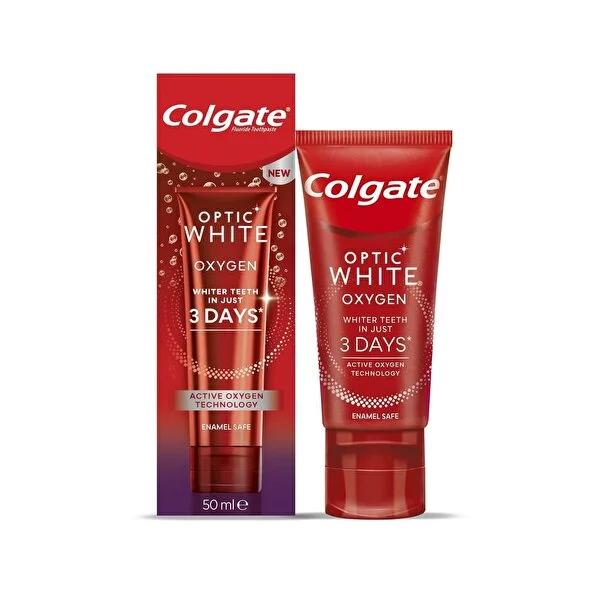 Colgate Optic White Oxygen Aktif Oksijen Teknolojisi Beyazlatıcı Diş Macunu - Whitening Toothpaste with Active Oxygen Technology Colgate Optic White Oxygen Whitening Toothpaste - Active Oxygen Technology whitening toothpaste, active oxygen technology, Colgate Optic White, non-abrasive whitening, clinically proven toothpaste, oral care, teeth whitening, stain removal, oral hygiene, Colgate, toothpaste with active oxygen