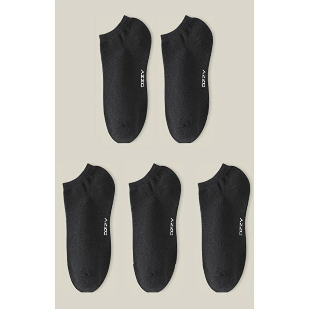Ozzy Socks Men's Seamless Cotton No-Show Socks 5-Pack
