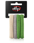 Eklips Large Towel Hair Ties Gentle Hold Assorted 4-Pack