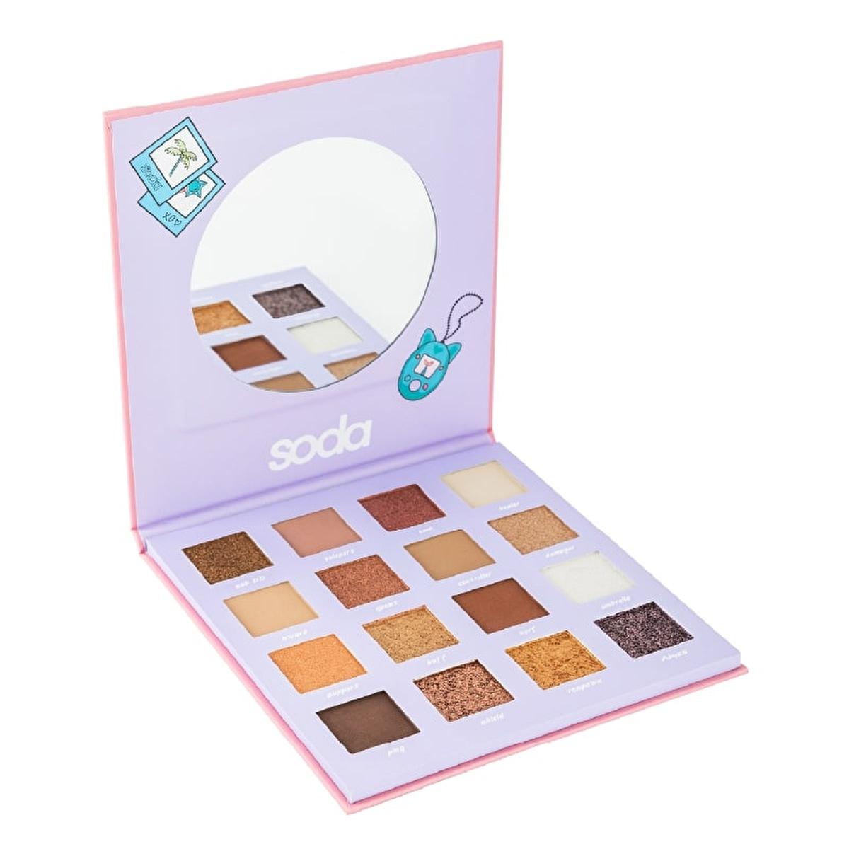 Soda Makeup Eyeshadow Palette - 16 Shades for Versatile Eye Makeup Looks Soda Eyeshadow Palette - 16 Shades for All eyeshadow palette, makeup palette, cosmetics, beauty products, long-lasting eyeshadow, makeup essentials, eyeshadow collection, versatile makeup, beauty enthusiasts, makeup artists, gift for her, beauty gifts, makeup collection, eyeshadow shades, matte eyeshadow, shimmer eyeshadow, glitter eyeshadow
