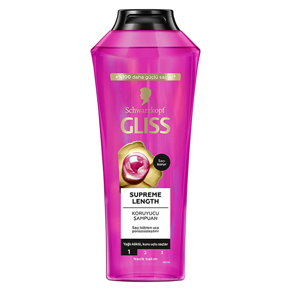 Gliss Supreme Length Shampoo for Oily Roots and Dry Ends - Biotin Complex, 13.53 fl oz - view 2