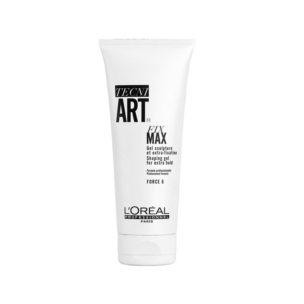 Loreal Professionnel Paris Tecni Art Fix Max Strong Hold Hair Styling Gel 200ml - Long-Lasting, Professional - Hair Styling
