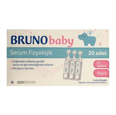 Bruno Baby Saline Solution for Nasal Care - Preservative-Free, 20 Single-Use Vials, Safe for Newborns - image 2