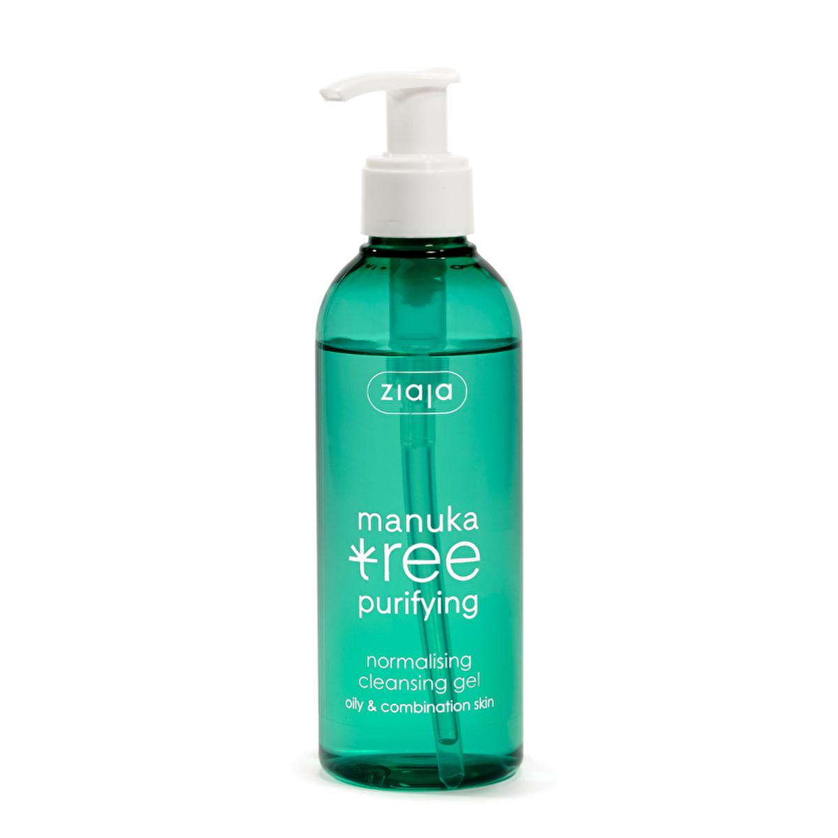 ziaja manuka cleansing gel 200 ml bottle, manuka tree leaf extract facial cleanser for oily skin Ziaja Manuka Cleansing Gel - Oil Control for Oily and Combination Skin | 200 ml Ziaja Manuka Cleansing Gel for Oily Skin 200 ml manuka-cleansing-gel, ziaja, oily-skin-care, vegan-cleanser, natural-skincare, purifying-gel, eco-friendly, facial-cleanser, skin-care, ai-generated