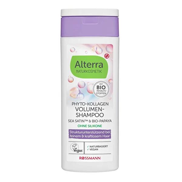 Alterra Vegan Shampoo with Phyto Collagen & Papaya Extract - 6.76 fl oz, Eco-Friendly Recycled Plastic Bottle Alterra Vegan Shampoo - Eco-Friendly & Collagen Rich Vegan shampoo, Eco-friendly hair care, Collagen shampoo, Papaya extract hair care, Recycled plastic packaging shampoo, Fine hair care, Limp hair solution, Cruelty-free hair products, Sustainable hair care, Natural hair care, Hair nourishment, Voluminous hair, Green beauty products