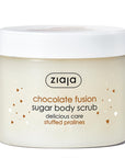 Ziaja Sugar Body Scrub with Shea Butter & Praline Fragrance - Natural Exfoliating Body Care for Smooth Skin - Exfoliator