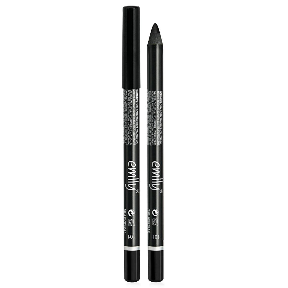 Emily Waterproof Eye Pencil - Long-Lasting, High-Quality Cosmetic Eye Liner with Rich Color Options - Eyeliner