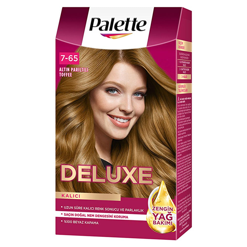 Palette Deluxe Golden Toffee Hair Dye 7-65 - Long-Lasting Nourishing Hair Color - view 6