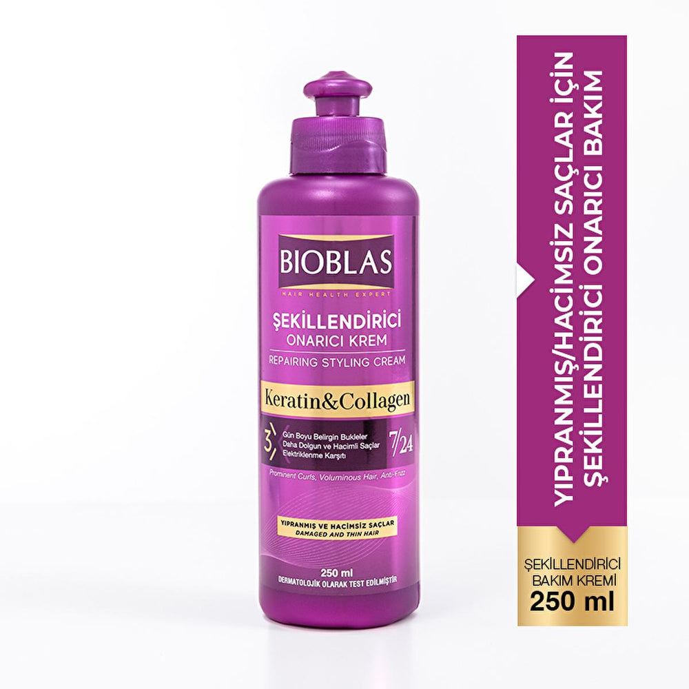 Bioblas Anti-Hair Loss Styling Cream with Collagen & Keratin - 8.45 fl oz - view 5