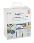 Babyjem Breast Milk Storage Bags - Sterile, BPA-Free, Airtight & Self-Standing - 25 Count - Baby Care