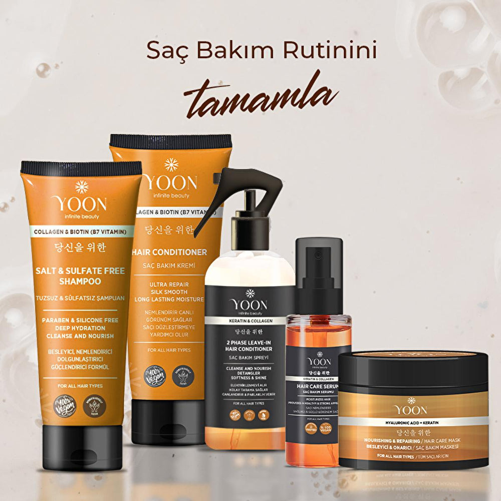 Yoon Keratin Hair Care Set - Sulfate-Free, Nourishing Treatment for Damaged Hair with Brazilian Blowout - view 2