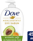 Dove Moisturizing Liquid Hand Soap with Avocado Oil & Calendula Extract - 15.22 fl oz - Gentle for Dry Skin - view 2