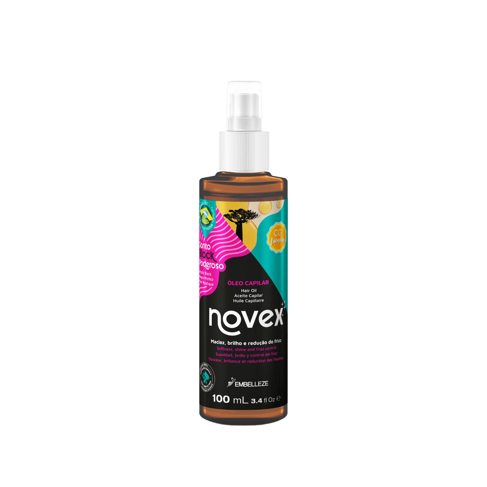 Novex Santo Black Poderoso Hair Oil for Dry Curly Hair 100 ml