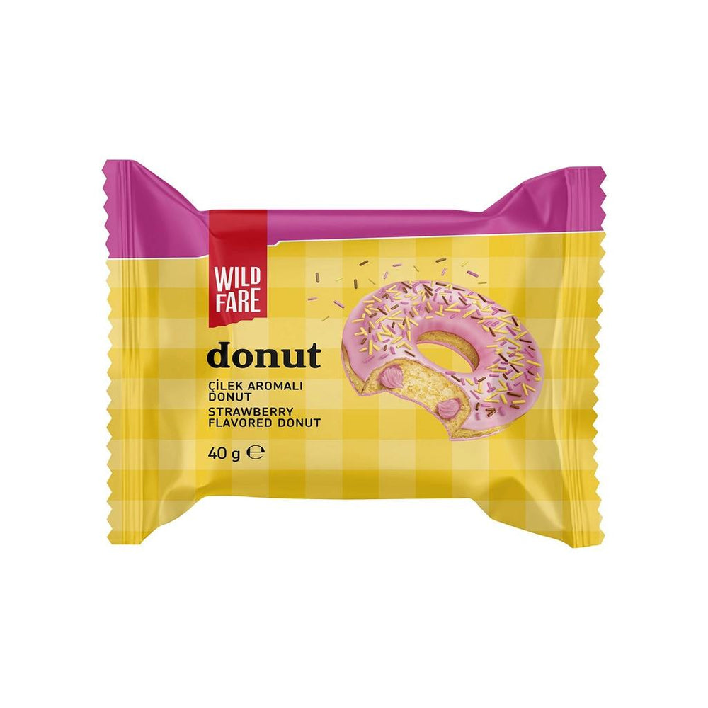 Wildfare Strawberry Flavored Donut Soft Snack 40g