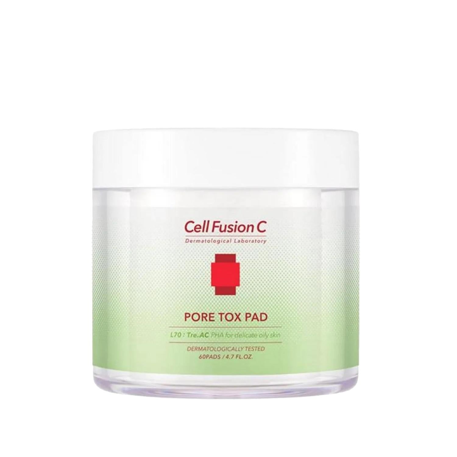 Cell Fusion C Pore Tox Pad - 60 Count Pore Treatment Pads for Effective Pore Care & Skincare Routine Cell Fusion C Pore Tox Pad - Effective Pore Care Pore treatment pads, Cell Fusion C, Korean skincare, Skincare pads, Pore care, Skincare routine, Convenience skincare, Effective pore treatment, Pre-soaked pads, Skincare essentials, Beauty products, Dermatological skincare, Skin texture improvement, Large pores solution, Skincare for sensitive skin