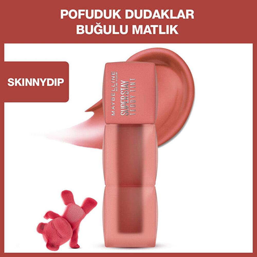 Maybelline Super Stay Teddy Tint - Long-Lasting Liquid Matte Lip Tint with 8 Buildable Shades - view 5