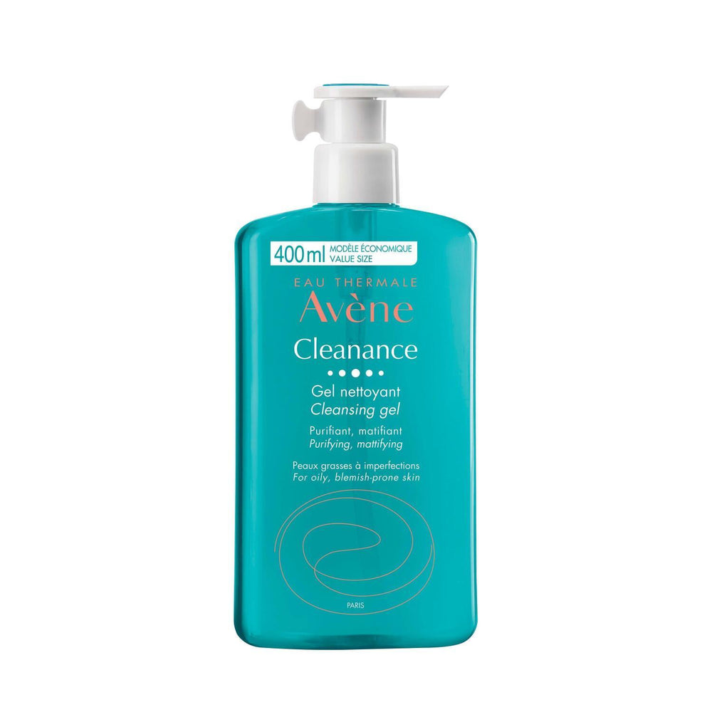 Avene Cleanance Cleansing Gel - 400ml Face & Body Wash for Oily, Acne-Prone Skin - Cleanser