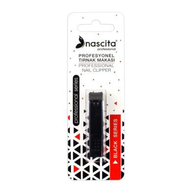 Nascita Professional Small Nail Clippers - Black, High-Quality Nail Care Tool for Precise Trimming - Beauty Accessories