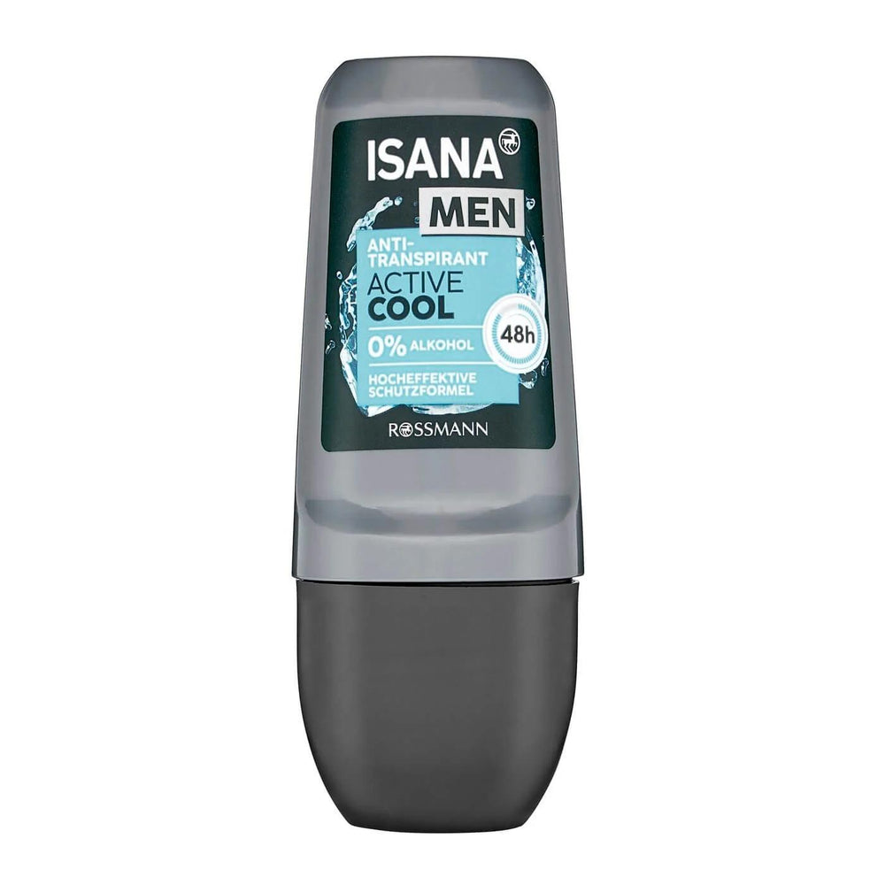 Isana Men Active Cool Deodorant Roll-On for Freshness 50 ml