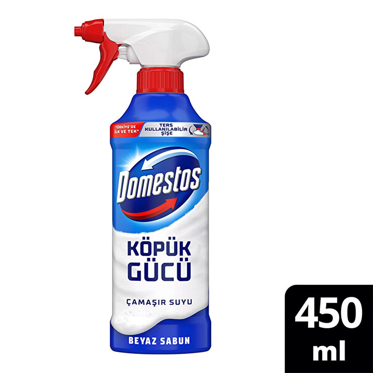 Domestos Foam Power White Soap Toilet Cleaner - Reversible Bottle, Deep Hygiene, 15.22 fl oz Domestos Foam Power White Soap Toilet Cleaner - 15.22 fl oz Toilet Cleaner, Foam Toilet Cleaner, Reversible Toilet Cleaner Bottle, Deep Hygiene Toilet Cleaner, White Soap Scented Toilet Cleaner, Household Cleaning, Hygiene Products, Cleaning Solutions, Bathroom Cleaning, Toilet Hygiene, Domestos, Cleaning Supplies, Home Essentials