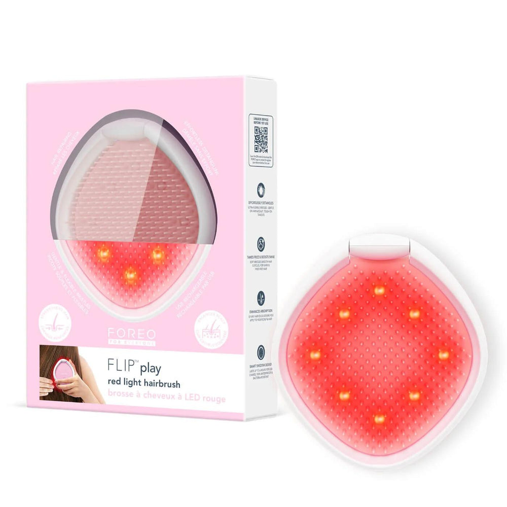 Foreo Flip Play Pink LED Hair Brush for Scalp Care