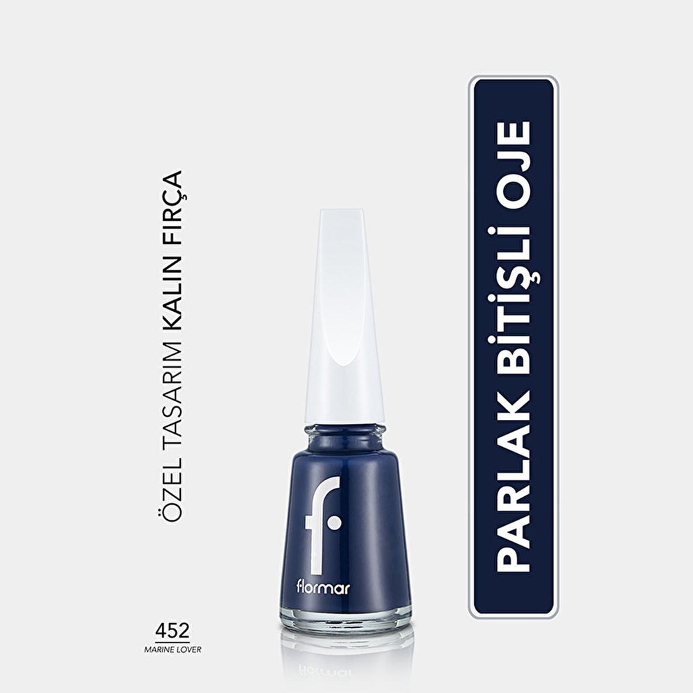 Flormar Nail Enamel: High Pigment, Long Lasting Nail Polish for Strong, Glossy Nails - Marine Lover Flormar Nail Polish: High Pigment, Long Lasting Color nail polish, high pigment nail polish, Flormar Nail Enamel, long lasting nail polish, chip resistant nail polish, glossy nail polish, nail strengthening polish, Manicure, Nail care, Nail color, colored coating, nail protection, personal grooming, nail aesthetics, nail colors, nail styles, strengthens nails, protects nails, Manicures, nail health, nail stre