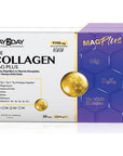 Day2Day Collagen Mag Plus 30 Sachets - Collagen Supplement with Magnesium, Vitamin C & Hyaluronic Acid - Vitamin & Supplement