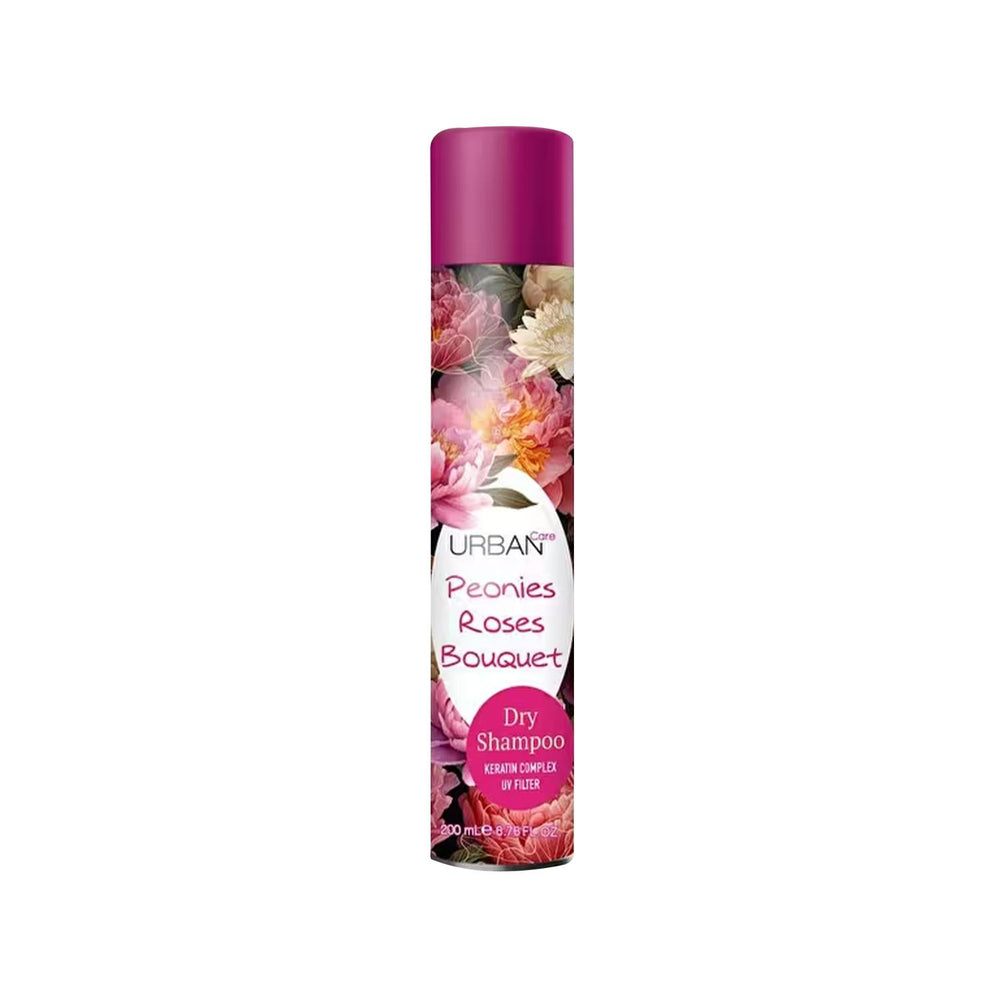 URBAN Care Peonies Roses Bouquet Dry Shampoo 200ml - Convenient Hair Refreshment URBAN Care Dry Shampoo 200ml - Refresh Hair On-the-Go dry shampoo, urban care dry shampoo, peonies roses bouquet dry shampoo, 200 ml dry shampoo, convenient hair care, hair refreshment, waterless hair cleansing, luxurious fragrance, peonies and roses scent, busy lifestyle hair care, quick hair refresh