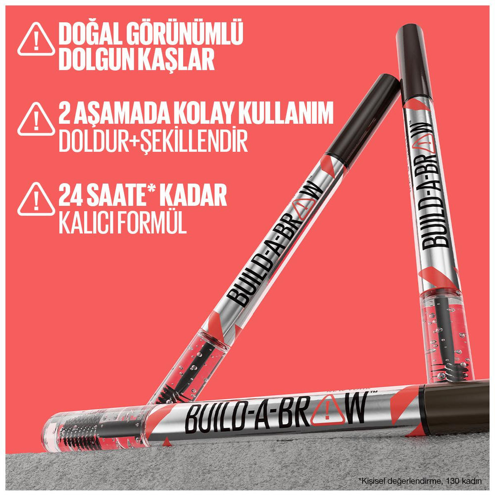 Maybelline New York Build a Brow 2-in-1 Eyebrow Pencil & Gel - Long Lasting, Easy 2-Step Eyebrow Makeup Solution - view 5