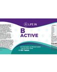Life In B-Aktif: MultiVitamin Tablet for Immune Support, Energy, & Healthy Hair, Skin & Nails - Vitamin C, Biotin, Zinc, Folate & Magnesium Supplement Life In B-Aktif: MultiVitamin for Energy, Immune & Beauty Vitamin supplement, Multivitamin tablet, Immune support supplement, Hair skin and nails vitamins, Energy boosting vitamins, Vitamin C supplement, Biotin supplement, Zinc supplement, Magnesium supplement, Folate supplement, Vitamin C, Vitamin B2, Vitamin B6, Biotin, Zinc, Magnesium, Folate, Folic Acid, 