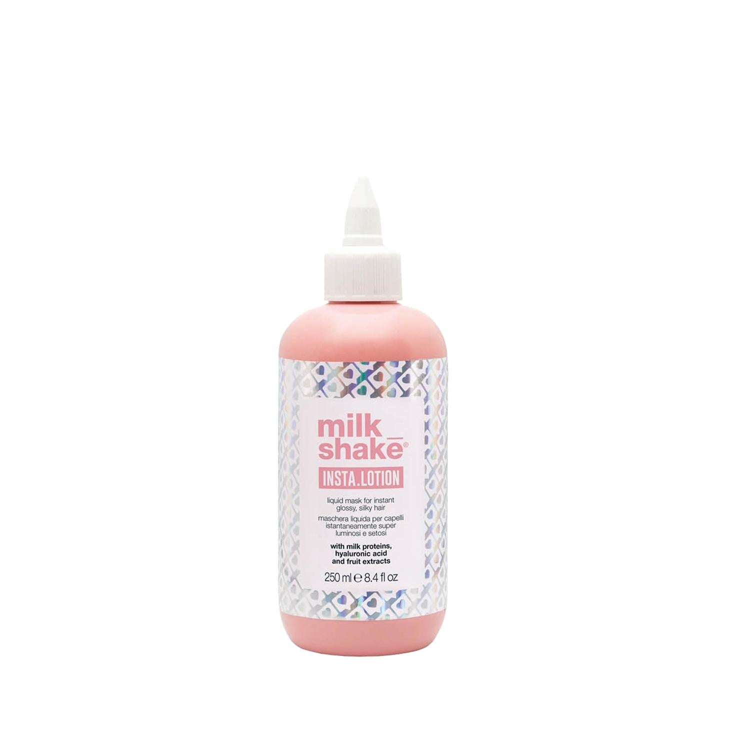 milk_shake Insta.lotion Hair Mask - 250ml Liquid Treatment for Shine & Nourishment milk_shake Insta.lotion Hair Mask for Shine & Nourishment hair mask, liquid hair mask, shine enhancing hair product, milk_shake hair care, insta.lotion hair treatment, hair nourishment, hair shine, dry hair solution, damaged hair repair, hair care routine, luxurious hair treatment, salon quality hair, hair health, hair hydration