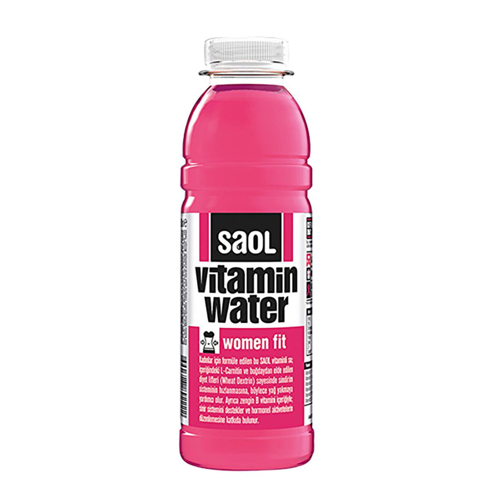 Saol Vitamin-Enriched Water, Women Fit - 500ml, Hydrating Beverage with Vitamins and Minerals - Vitamin & Supplement