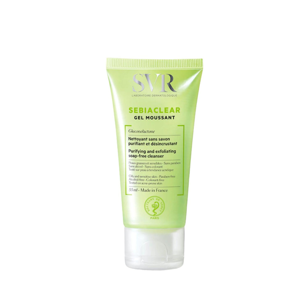 SVR Sebiaclear Cleansing Gel for Acne-Prone Skin - Gentle Foaming Gel for Sensitive Skin, 1.69 fl oz SVR Sebiaclear Cleansing Gel for Acne-Prone Skin SVR Sebiaclear, Cleansing Gel, Foaming Gel, Skincare, Acne-prone skin care, Sensitive skin care, Gentle cleansing, Acne-fighting, Travel-friendly, Skincare routine, Dermatologically tested, Non-comedogenic, Face wash, Facial cleansing