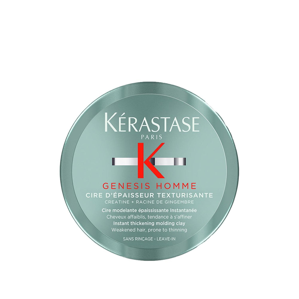 Kerastase Genesis Homme Styling Wax for Men - 75ml Premium Hair Wax for Strong Hold and Style - Hair Styling