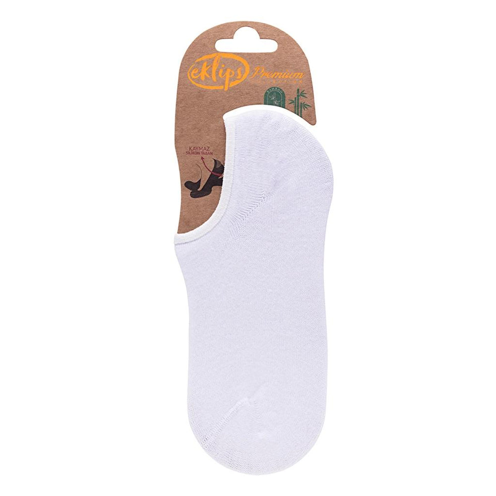 Eklips Single Pack White Bamboo Sneaker Socks