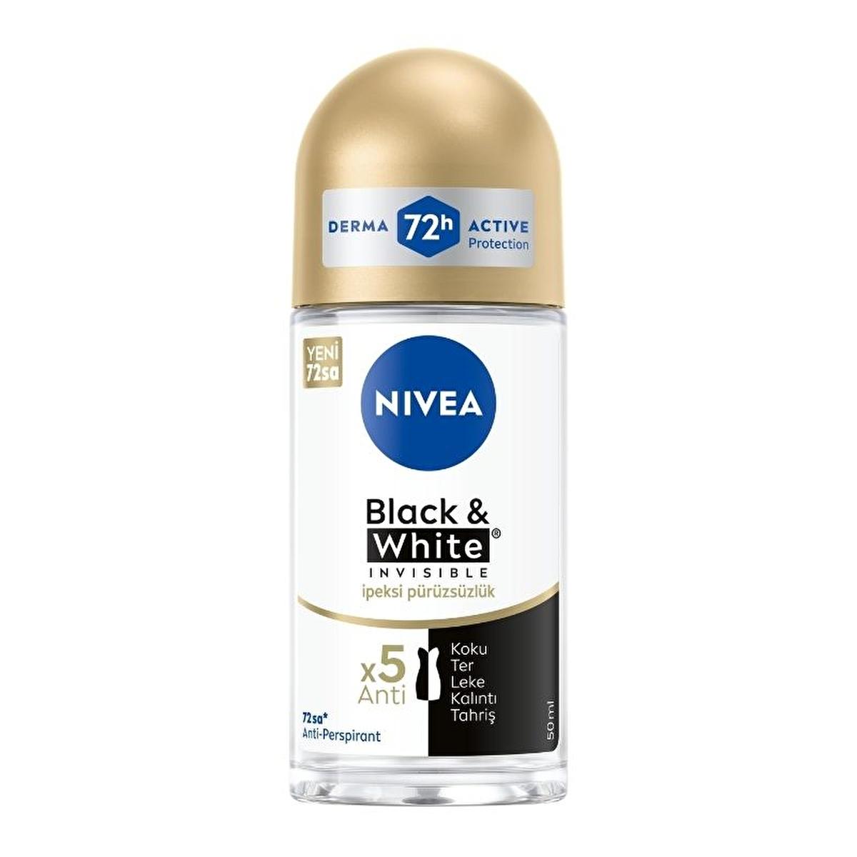 nivea black and white invisible roll-on deodorant 50ml, nivea deodorant for women 72 hour protection Nivea Black & White Invisible Roll-On Women’s Deodorant - 72 Hour Protection | 1.69 fl oz Nivea Black & White Invisible Deodorant 50ml nivea, deodorant, women, roll-on, black-and-white, invisible, antiperspirant, body-care, personal-care, ai-generated