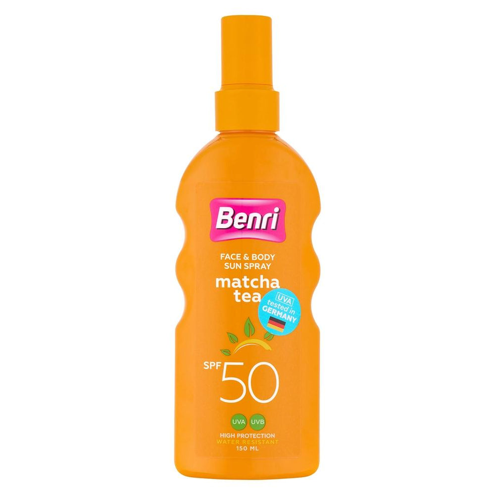 Benri Matcha SPF 50 Sunscreen Spray with Green Tea 150 ml