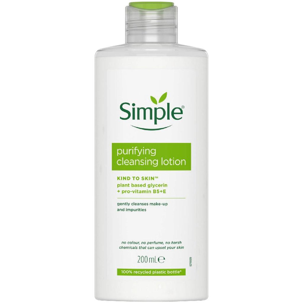 Simple Kind to Skin Purifying Cleansing Lotion for Clear Skin 200 ml