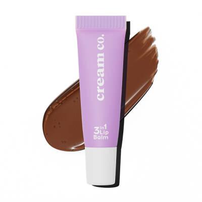 Cream Co. 3 in 1 Lip Balm - Mocha Tinted, Hyaluronic Acid & Ceramide - Moisturizing, Repairing, Vegan Cream Co. 3 in 1 Lip Balm - Mocha Tinted, Hyaluronic & Ceramide 3 in 1 Lip Balm, Mocha tinted lip balm, Hyaluronic Acid lip care, Vegan lip products, Dermatologically tested lip balm, Lip moisturizer, Tinted lip balm, Ceramide lip care, Lip repair, Multi-functional lip care, Natural lip products, Organic lip balm, Skincare for lips