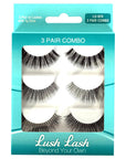 Lush Lash LU-624 False Eyelash Bonus Pack 3 Pairs