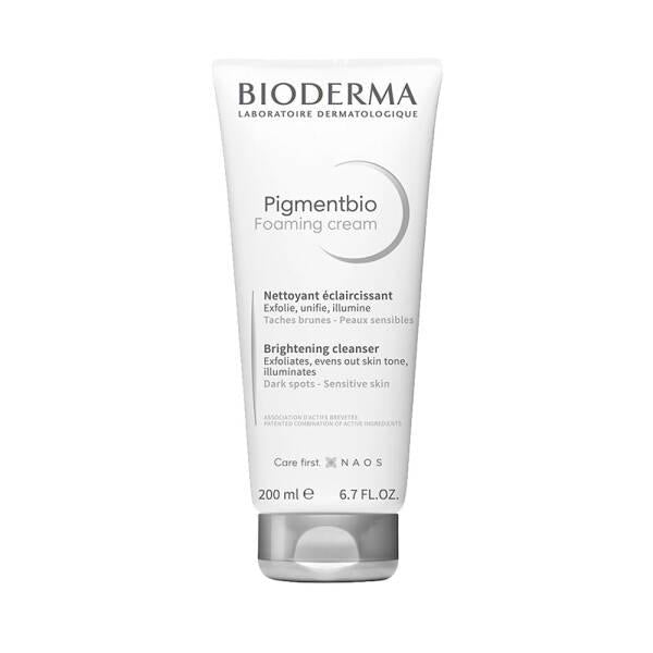 Bioderma Pigmentbio Foaming Cream Cleanser - Gentle Sensitive Skin Solution with AHA & Peeling Benefits Bioderma Pigmentbio Cleanser for Sensitive Skin Sensitive skin cleanser, Foaming cream cleanser, Peeling effective cleanser, Bioderma Pigmentbio, Hyperpigmentation skin care, Gentle exfoliating cleanser, Sensitive skin solution, AHA cleanser, Moisturizing cleanser, Skin hyperpigmentation treatment, Daily cleanser for sensitive skin