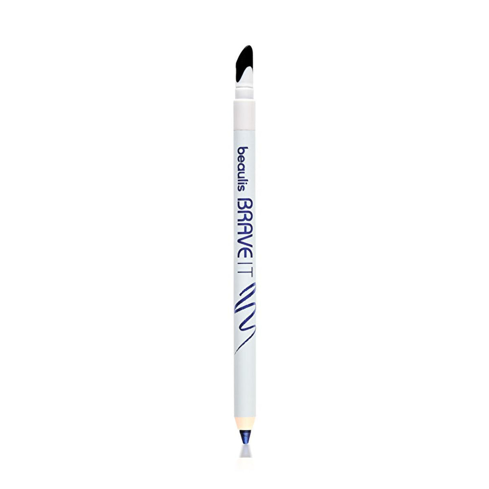 Beaulis Brave It Navy Blue Smoky Eye Eyeliner with Double-Ended Applicator - Eyeliner